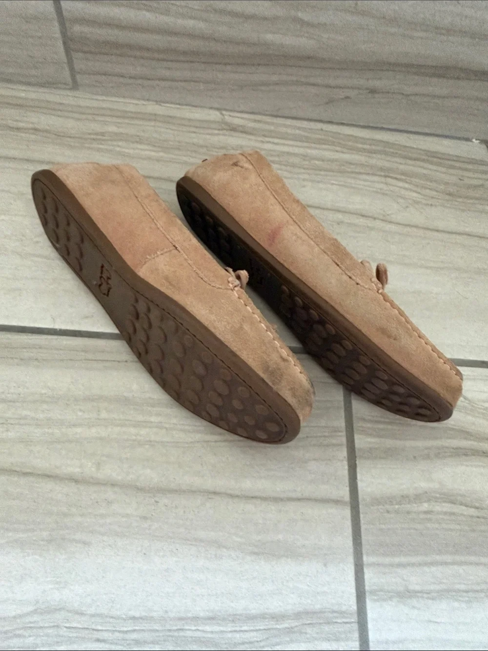 Coach Women's Suede Tassel Loafers in Taupe